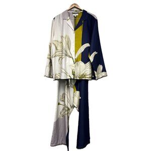 Next‎ Kew Collection Womens Set Sz 20, Rare! Tropical White Lotus Look Resort